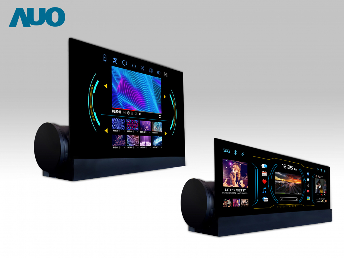 友達14.6吋可捲式Micro LED面板，導入車內資訊、影音娛樂及駕駛安全系統，翻轉智慧移動場域