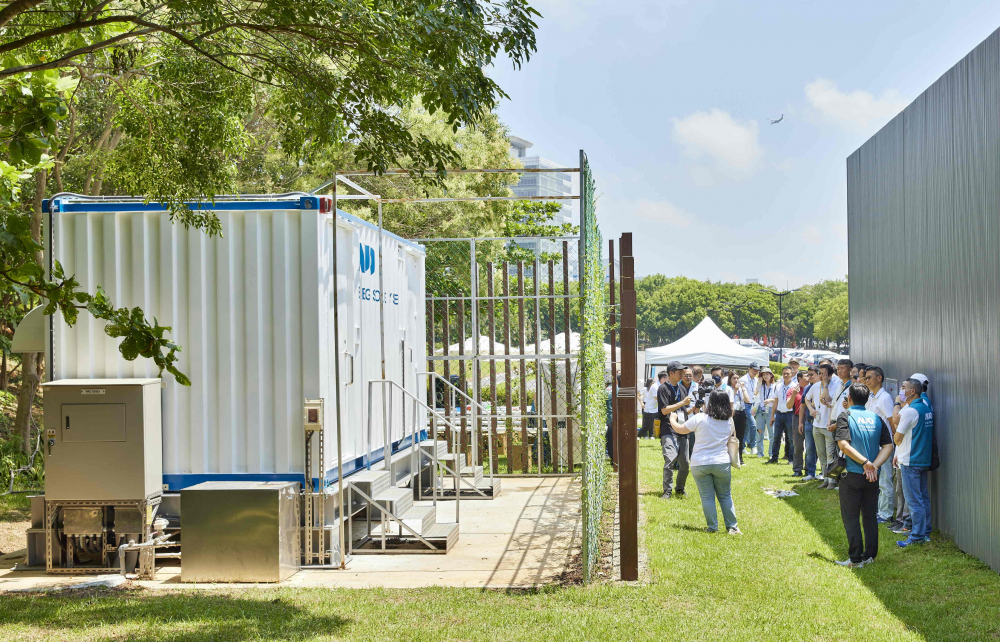 友達西大墩窯文化館建置屋頂全綠電及儲能櫃，為兼具創能儲能的永續綠能場域