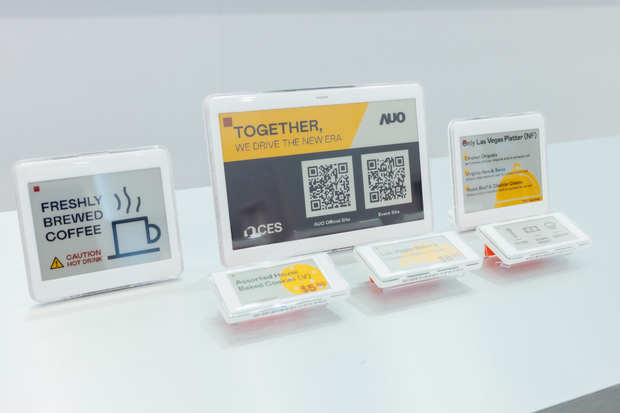 ADP showcases aecoPost, a low-power, full-color ePaper solution that consumes only minimal power during content updates. Its cordless design enables flexible deployment and placement. When paired with the aecoTag electronic shelf label solution, it supports centralized control of in-store digital signage and shelf labels to enable remote, dynamic pricing&mdash;enhancing workforce efficiency and supporting sustainability via paperless operations.